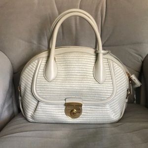 Salvatore Ferragamo Fiamma woven/leather handbag